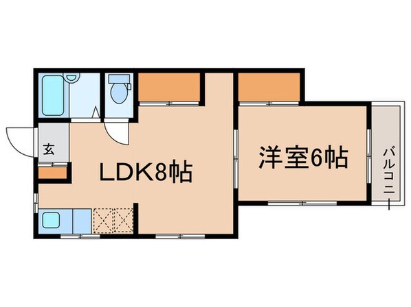 看山ハイツの物件間取画像